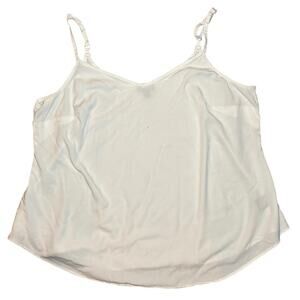 White Torrid Tank Top with Adjustable Straps Size 1/1X